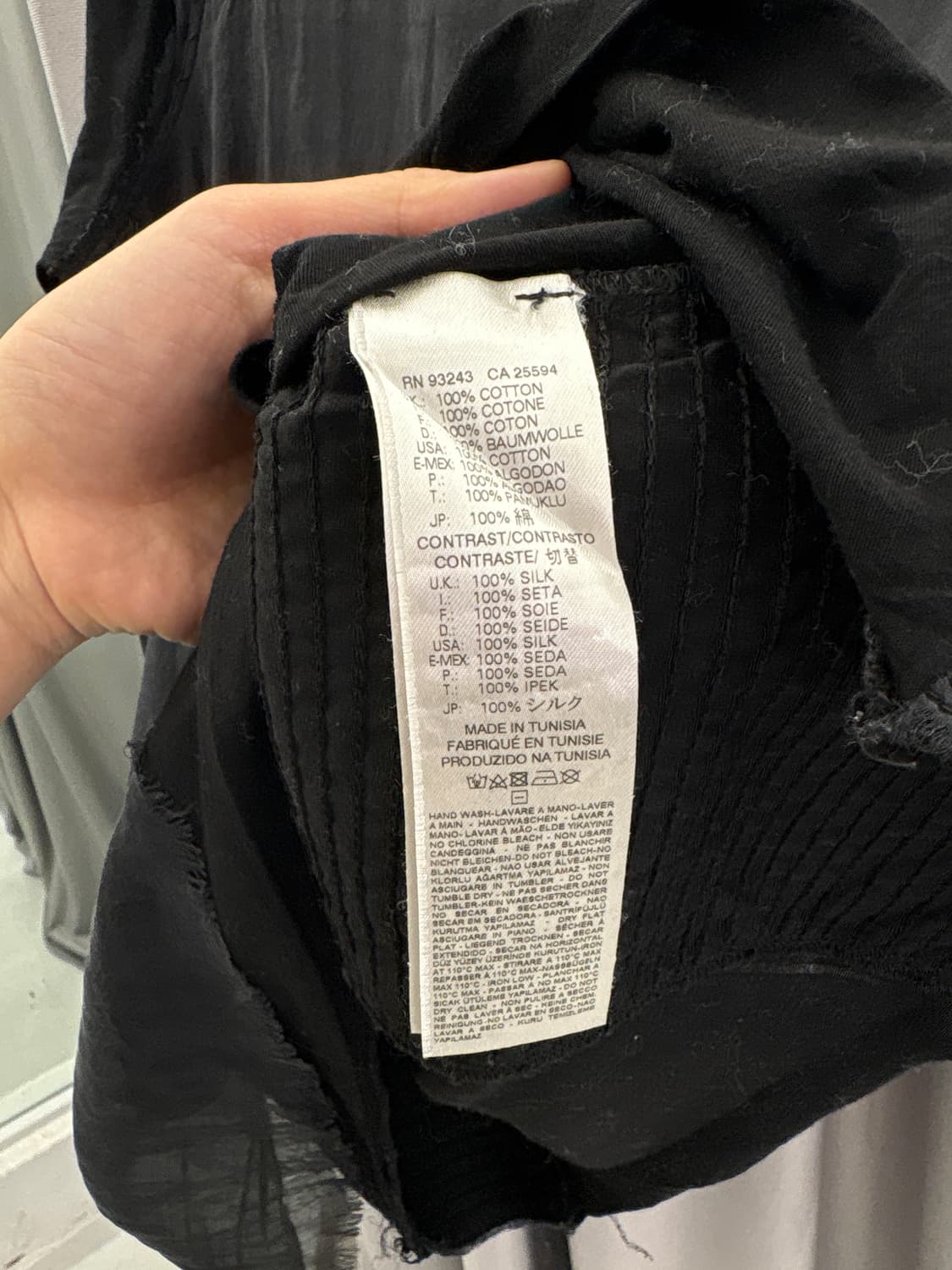 디젤 래글런 실크코트 롱슬리브 상품이미지5