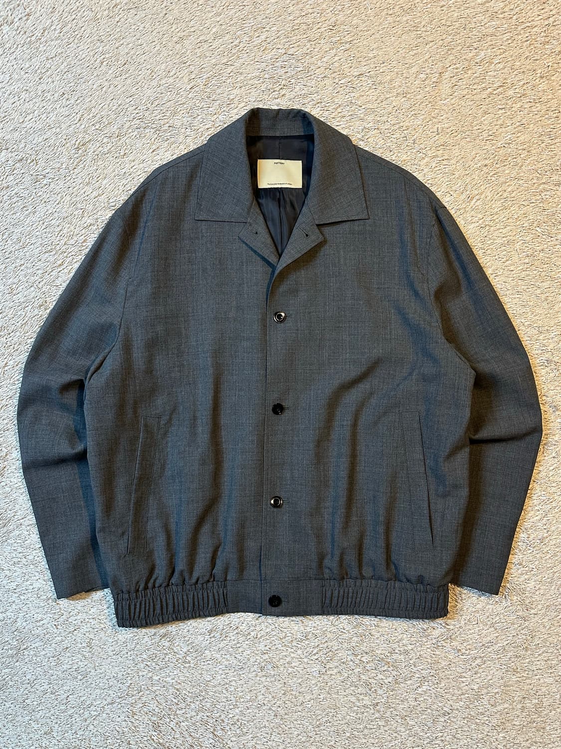 포터리 POTTERY 울 블루종 자켓 차콜 상품이미지1