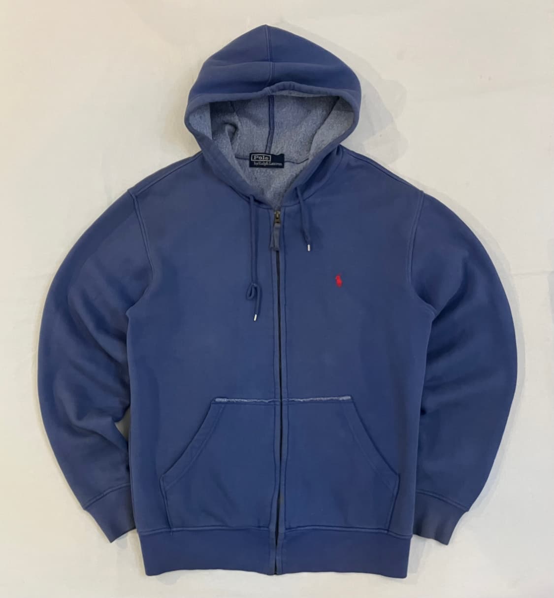 폴로 랄프로렌 컷오프 디테일 후드집업 스카이블루 상품이미지1