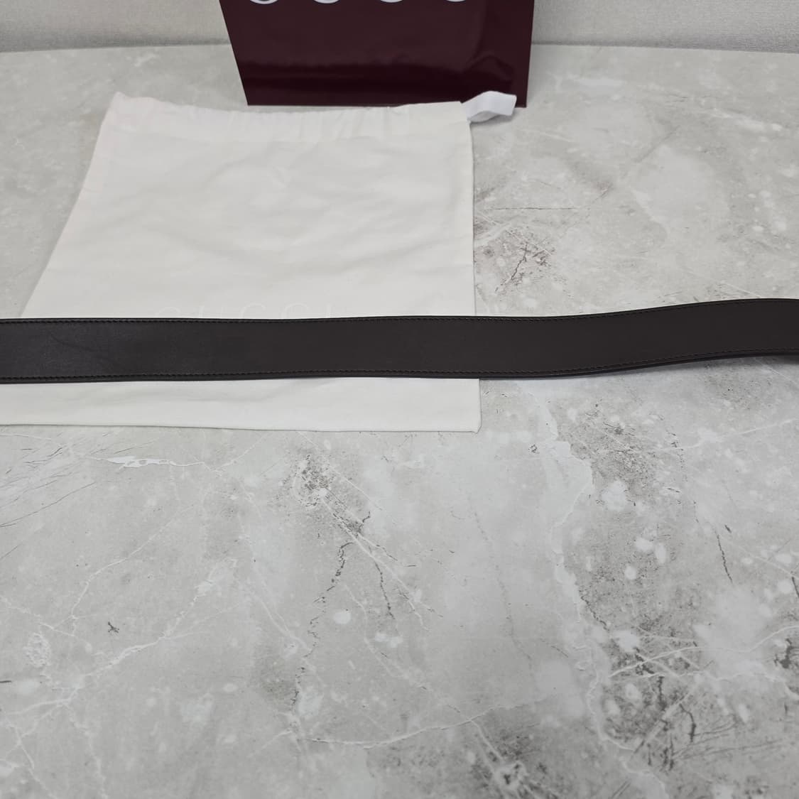 구찌 인터로킹 G 디테일 벨트 85사이즈 판매 상품이미지3