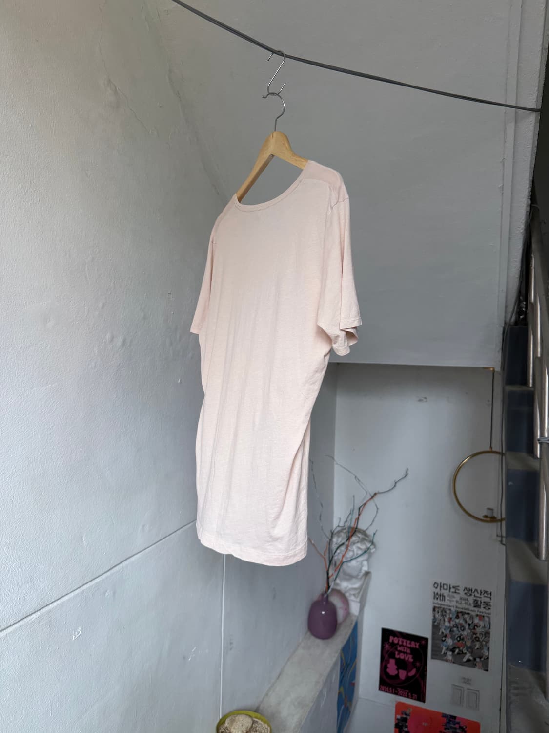 COS 코스 와이드넥 롱 티셔츠 상품이미지7