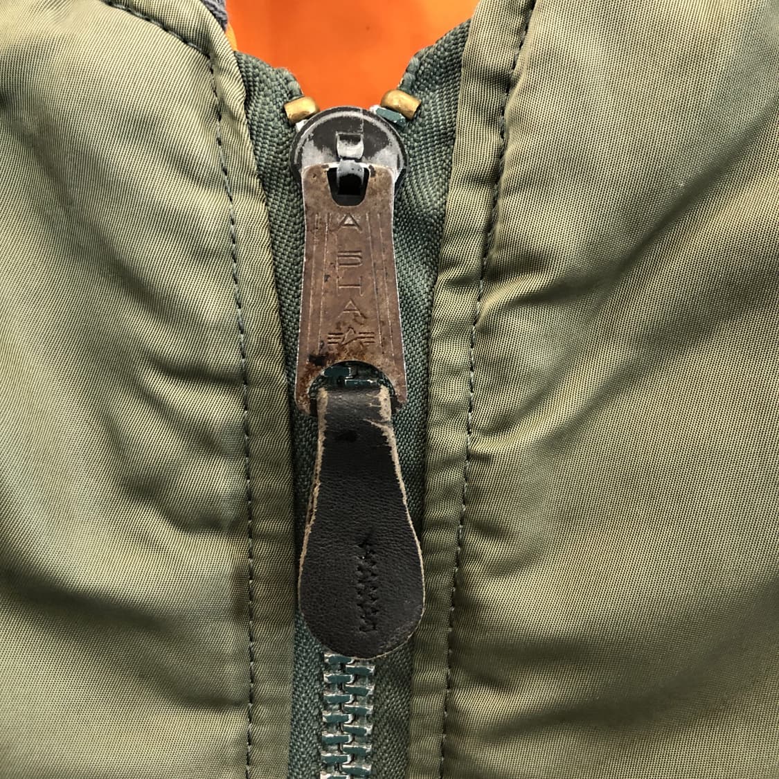 90s made in usa 알파인더스트리 MA-1 항공점퍼 XL  상품이미지3