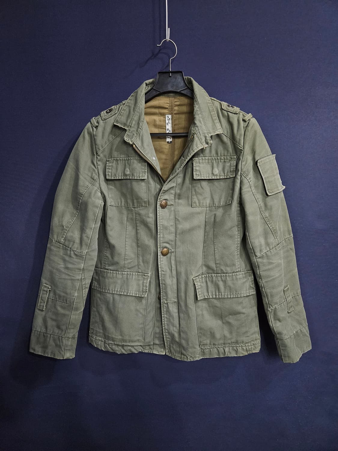 STYLE BASIC 카키 남성 슬림핏 95 밀리터리 야상자켓  상품이미지1