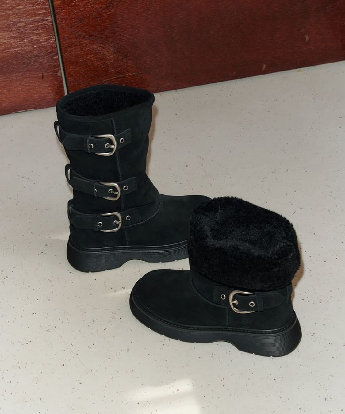 Kiho 퍼 부츠 블랙 240 상품이미지2