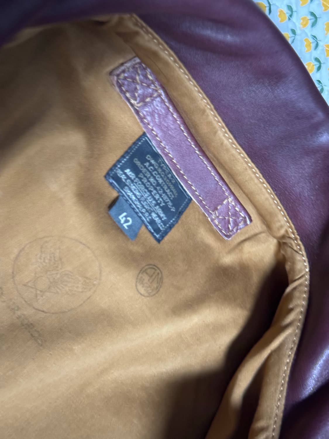 리얼시몬스 버건디 A2자켓 42size 상품이미지5