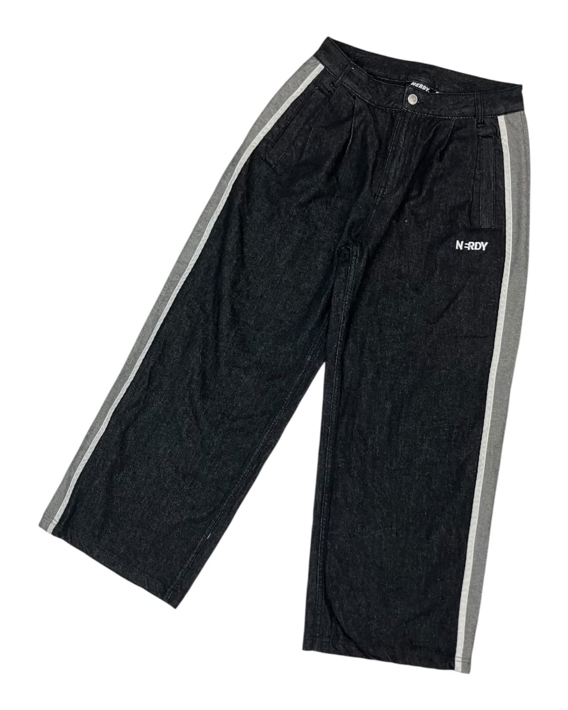 Nerdy 널디 그레이 포인트 흑청 데님 S 상품이미지3