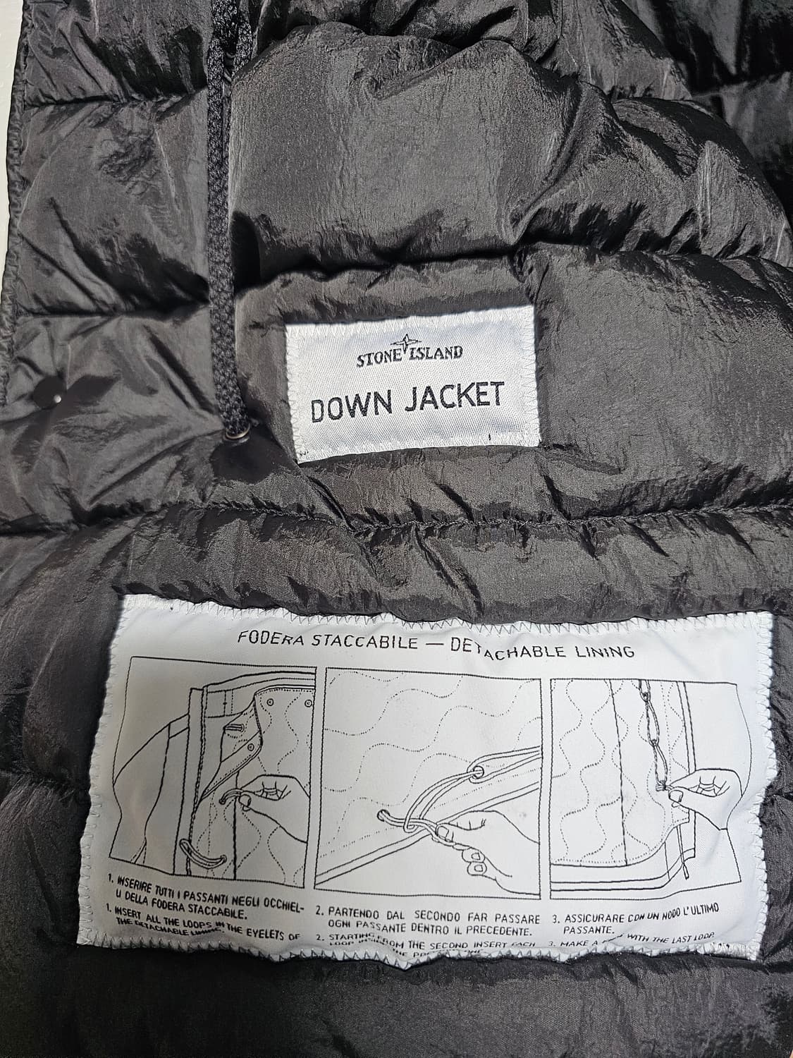 스톤아일랜드 모디파이드 파나마 6/3 HT 나일론 + 레더 다운 파카 상품이미지8