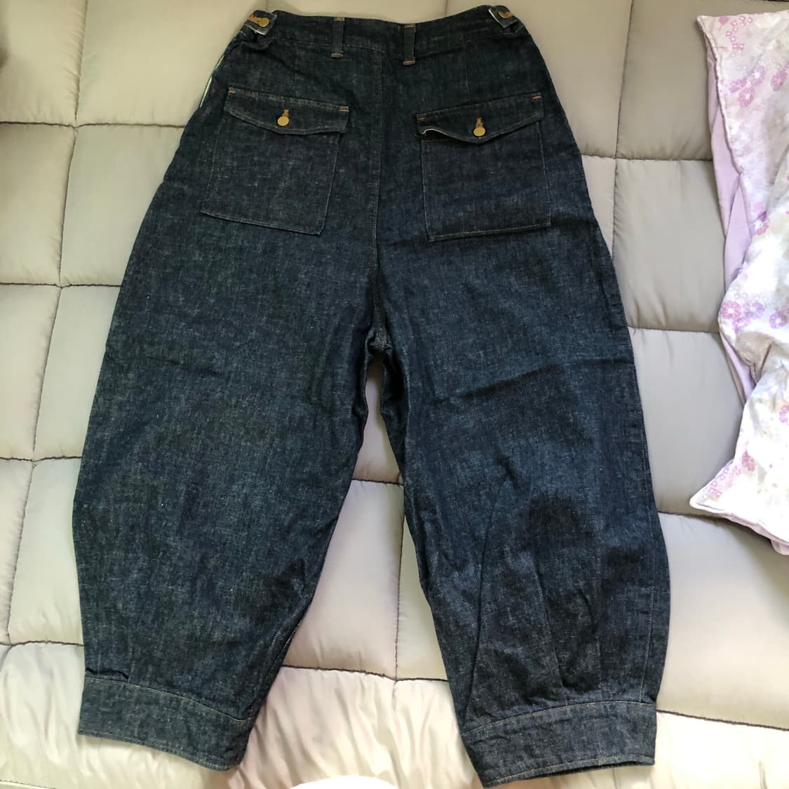 Malle chambre de charme 벌룬 생지 데님 팬츠 상품이미지3