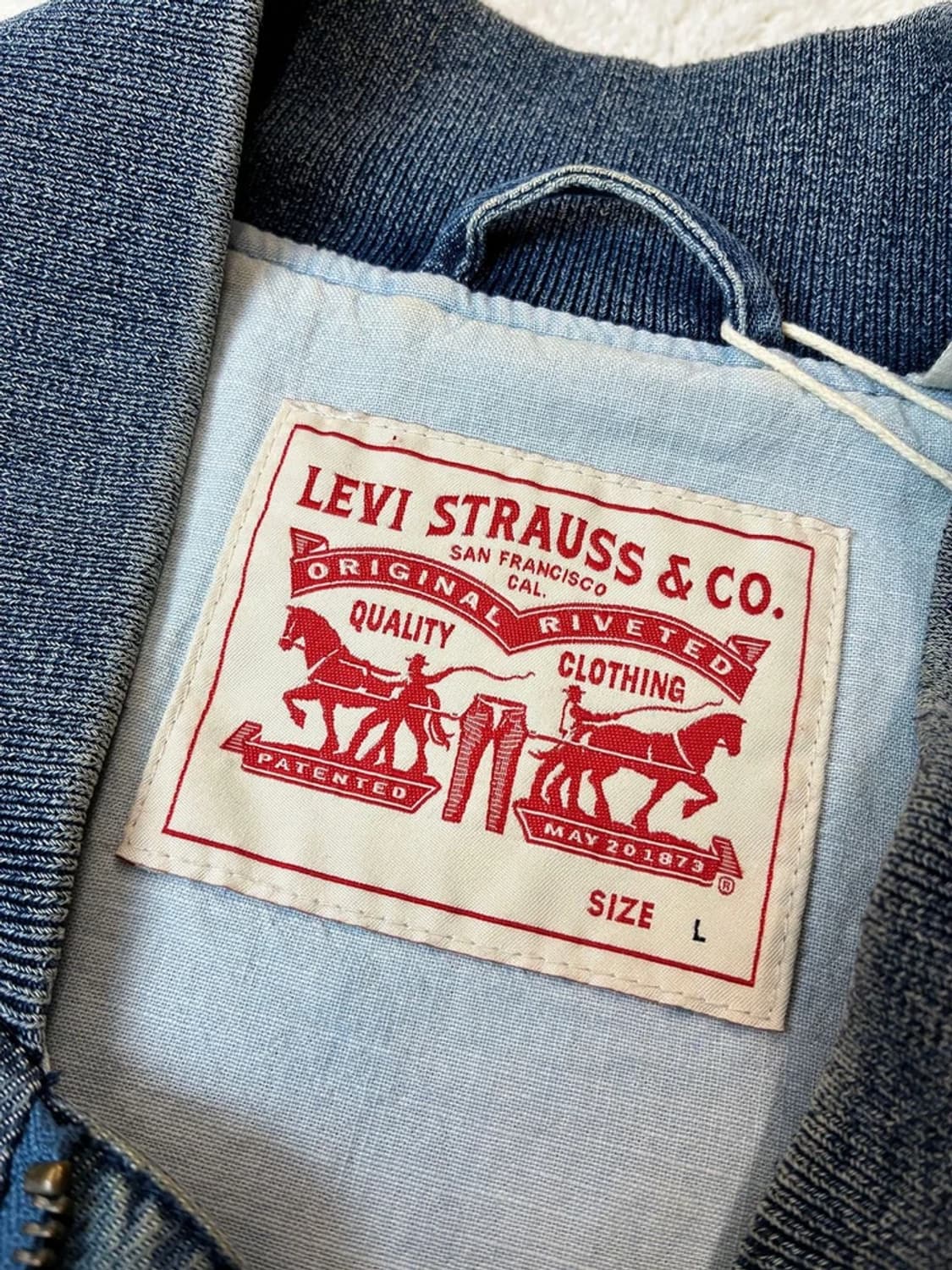 리바이스 00's 레드탭 데님 봄버 자켓 PN6230    상품이미지6