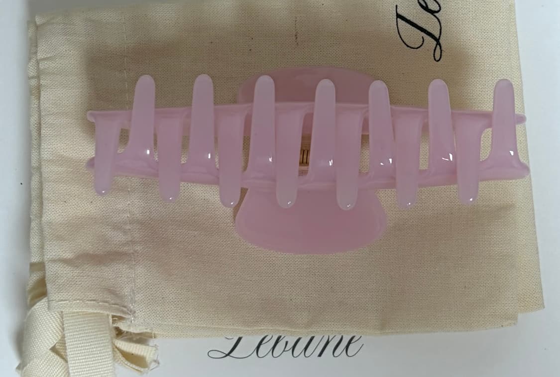 풀박) 르베인 비비안 바렛 헤어집게 헤어클립 핑크 상품이미지3