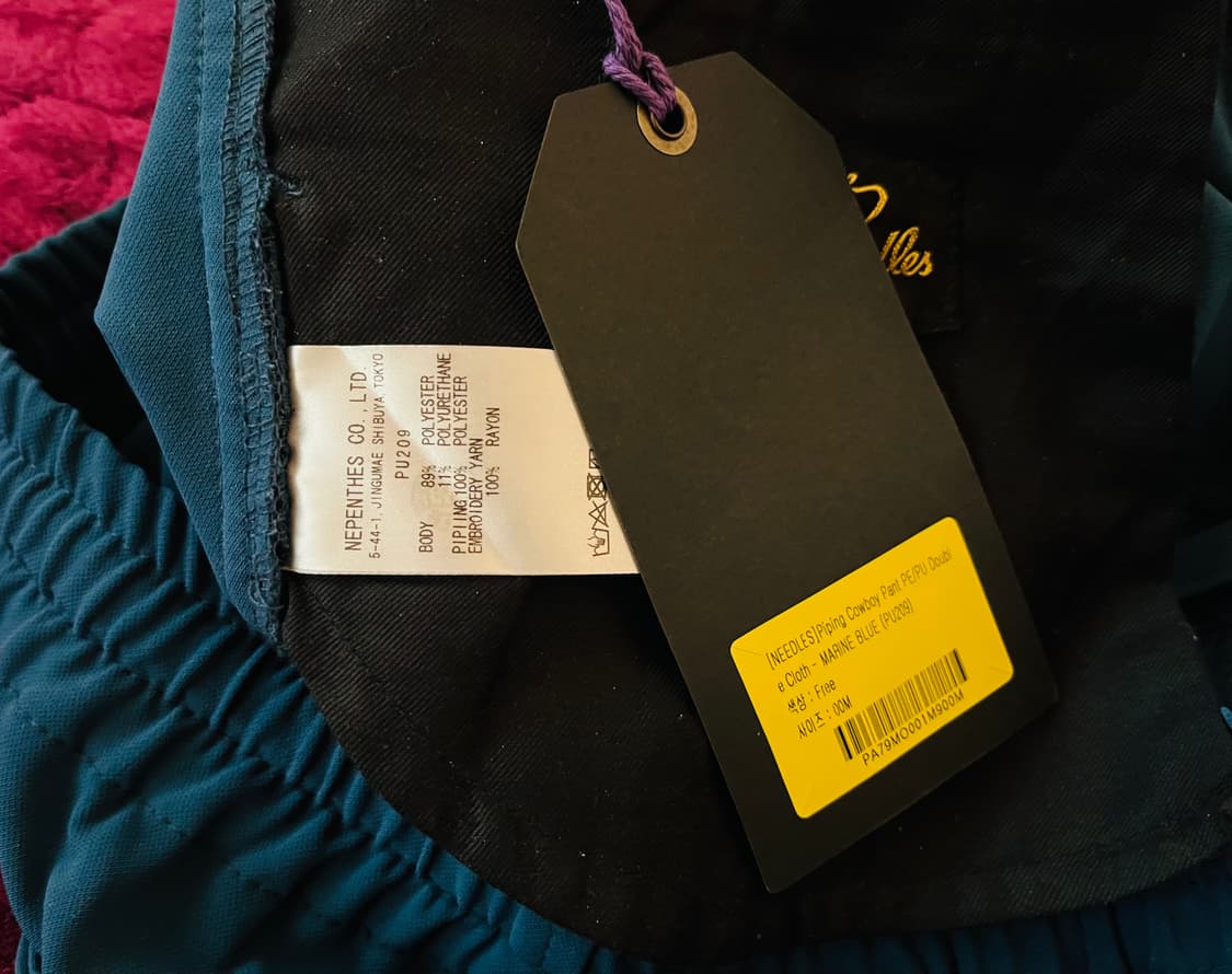 니들스(needles) 블루컬러 부츠컷 카우보이팬츠 드립니다[미착용 정 상품이미지5