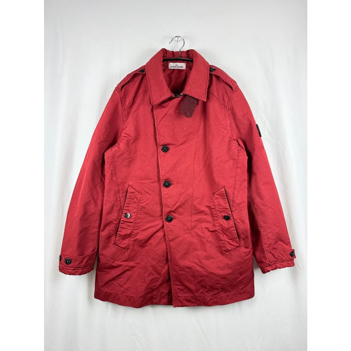 (L) 스톤아일랜드 DAVID TC 와펜 버튼업 코트 레드 상품이미지2