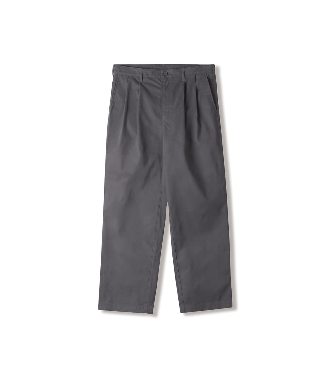 스테디에브리웨어 릴렉스드 브러쉬드 코튼 팬츠 차콜 2사이즈 상품이미지1