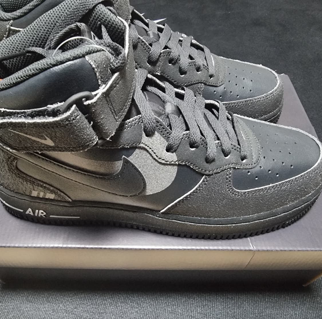 (275)(새제품)나이키 스니커즈 에어포스 1 할로윈 블랙 올검포스 상품이미지1