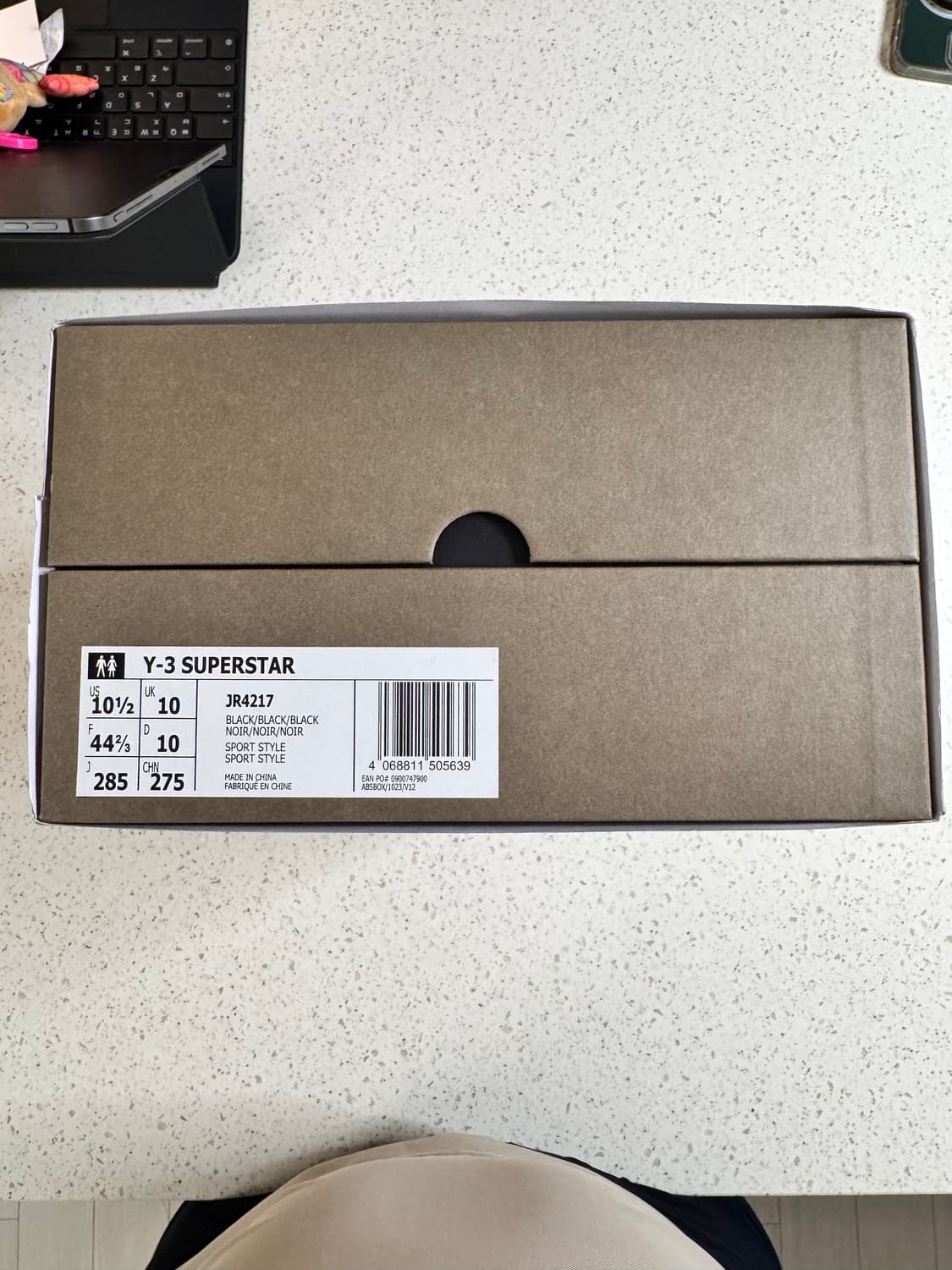 Y-3 슈퍼스타 올블랙 285 상품이미지9