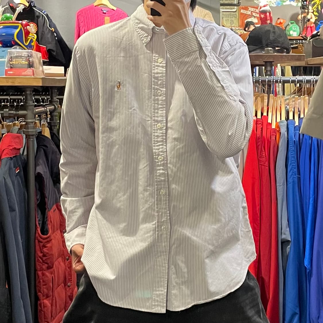 [IM] Polo 폴로랄프로렌 퍼플 스트라이프 긴팔셔츠 상품이미지2