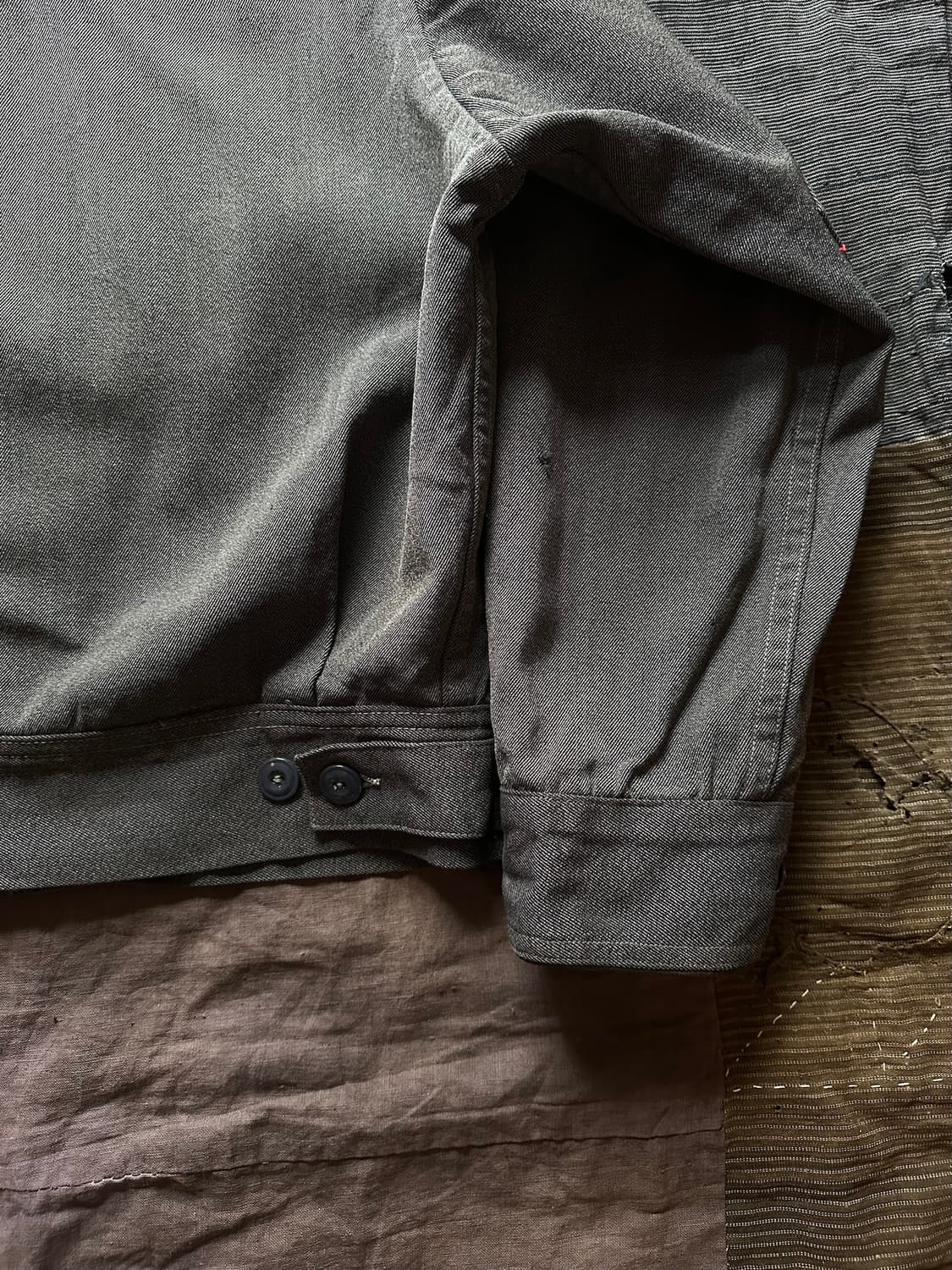 50s USA 빈티지 Unitog 유니온 메이드 투 포켓 울 워크 자켓 상품이미지8