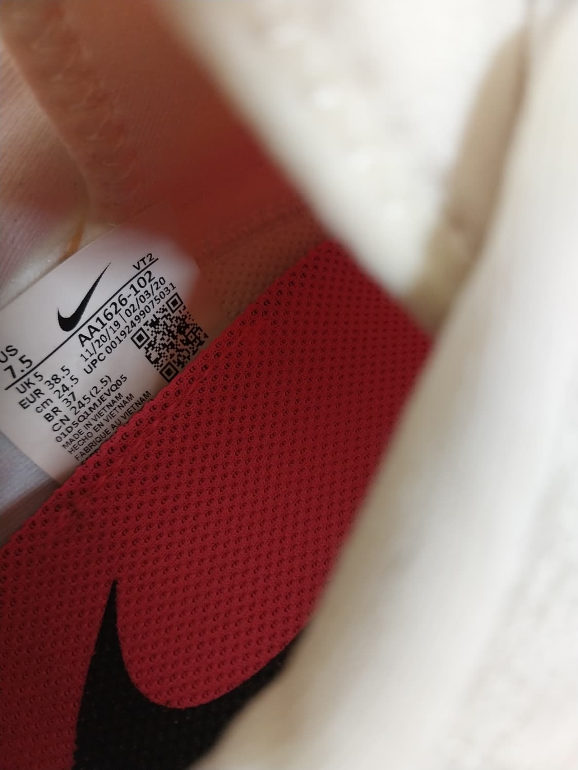 여성 나이키 레전드 리액트 화이트핑크 런닝화, 운동화 (245) 상품이미지9