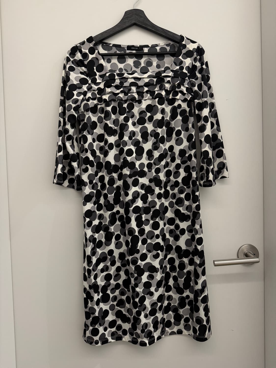 빈티지 7부 도트 원피스 상품이미지8