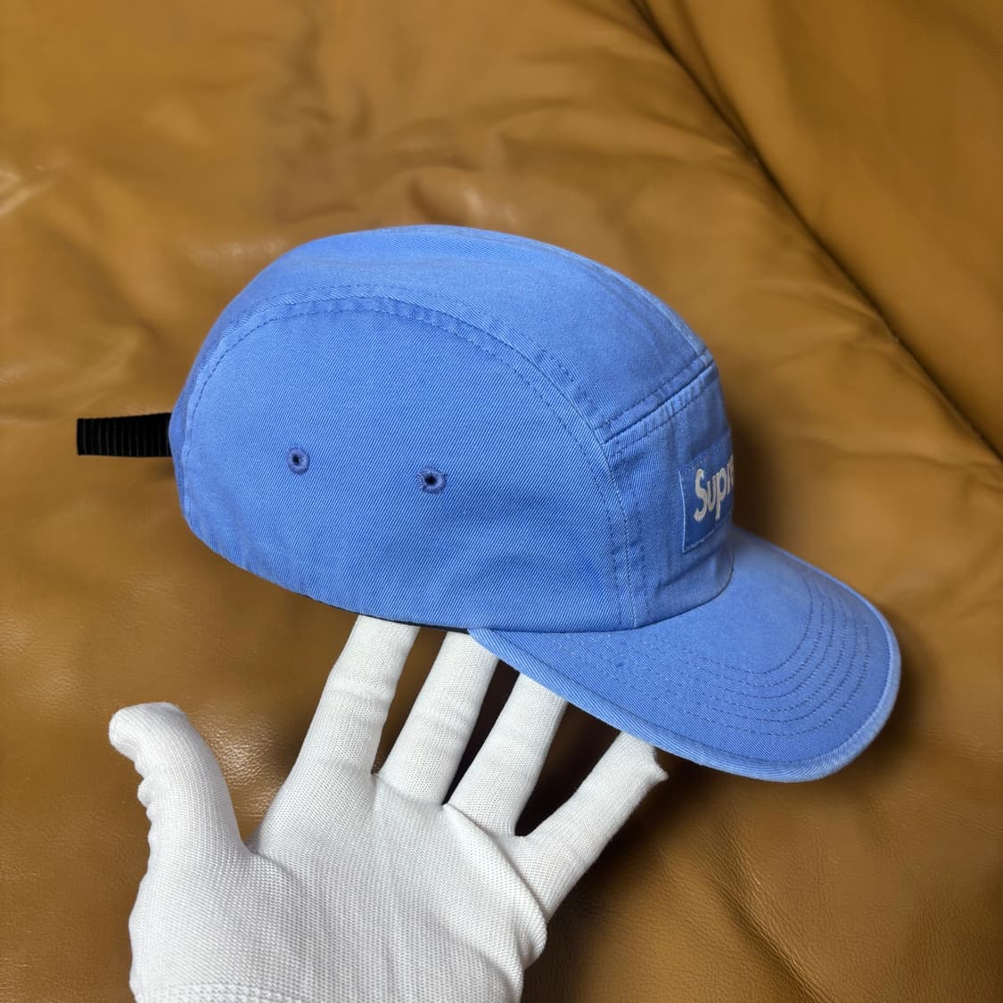 슈프림 캠프캡 모자 박스로고 24ss 라이트 로얄 상품이미지3