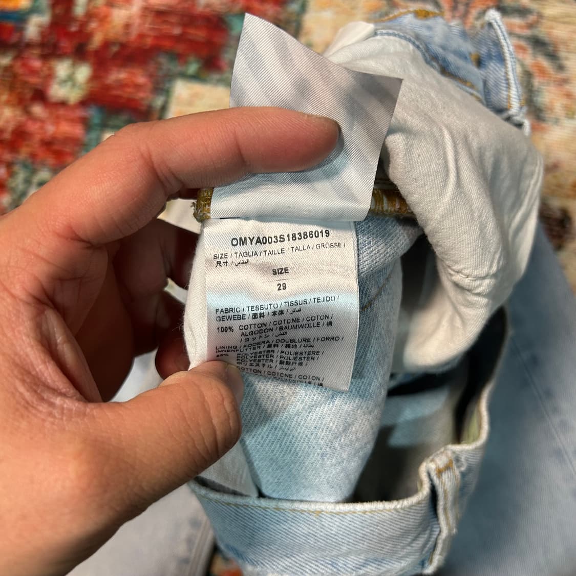 [29] ✨새상품✨오프화이트 슬림핏 디스 데님팬츠  상품이미지6