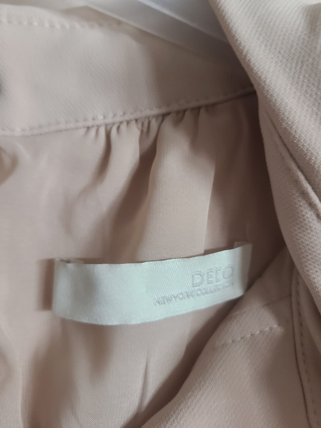 데코 베이지색 셔츠 원피스(55-66) 상품이미지5