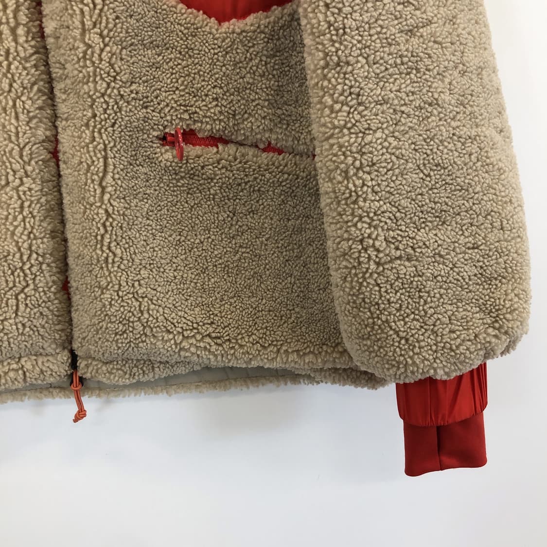 자라 에코 시어링 후리스점퍼 S 오버 누빔안감  상품이미지3