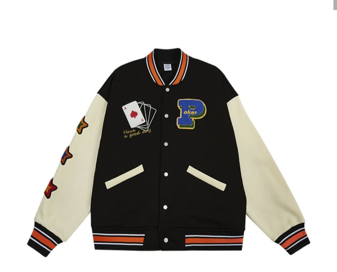 인플레이션 poker game 스타디움 자켓 XL (검정) 상품이미지1