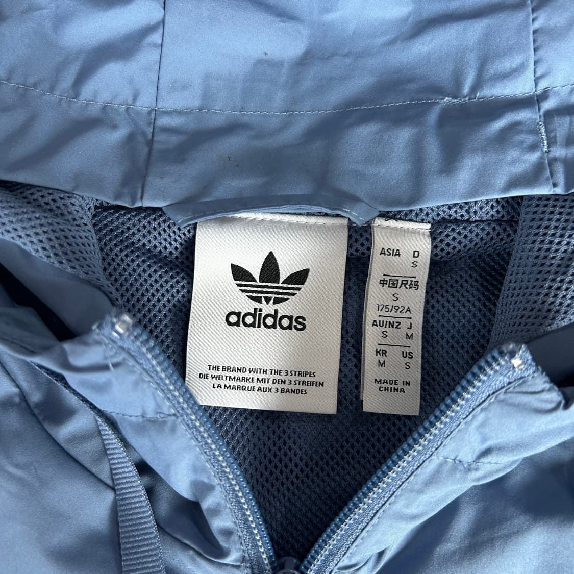 아디다스 후드 바람막이 블루 m 상품이미지2