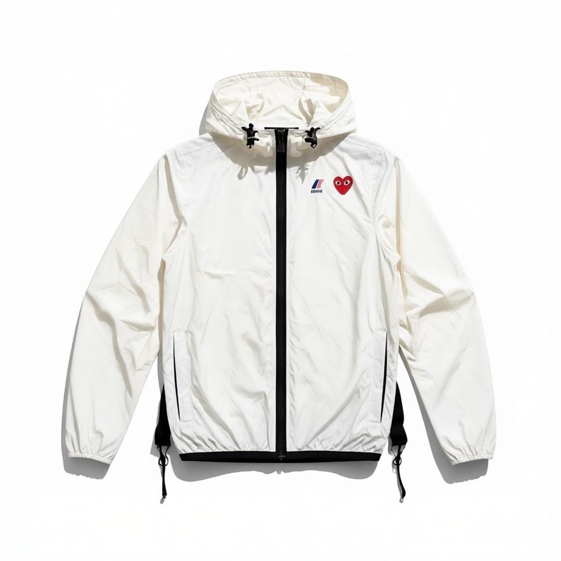 플레이 꼼데가르송 x 까웨 풀 집 자켓 화이트 XS 상품이미지1