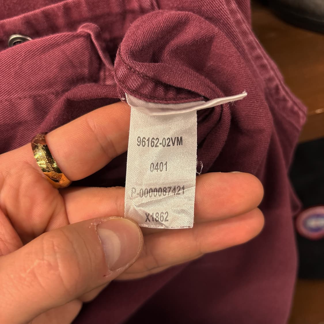 00s 할리데이비슨 헤비코튼 버건디 워크셔츠 스냅버튼 N959 상품이미지9