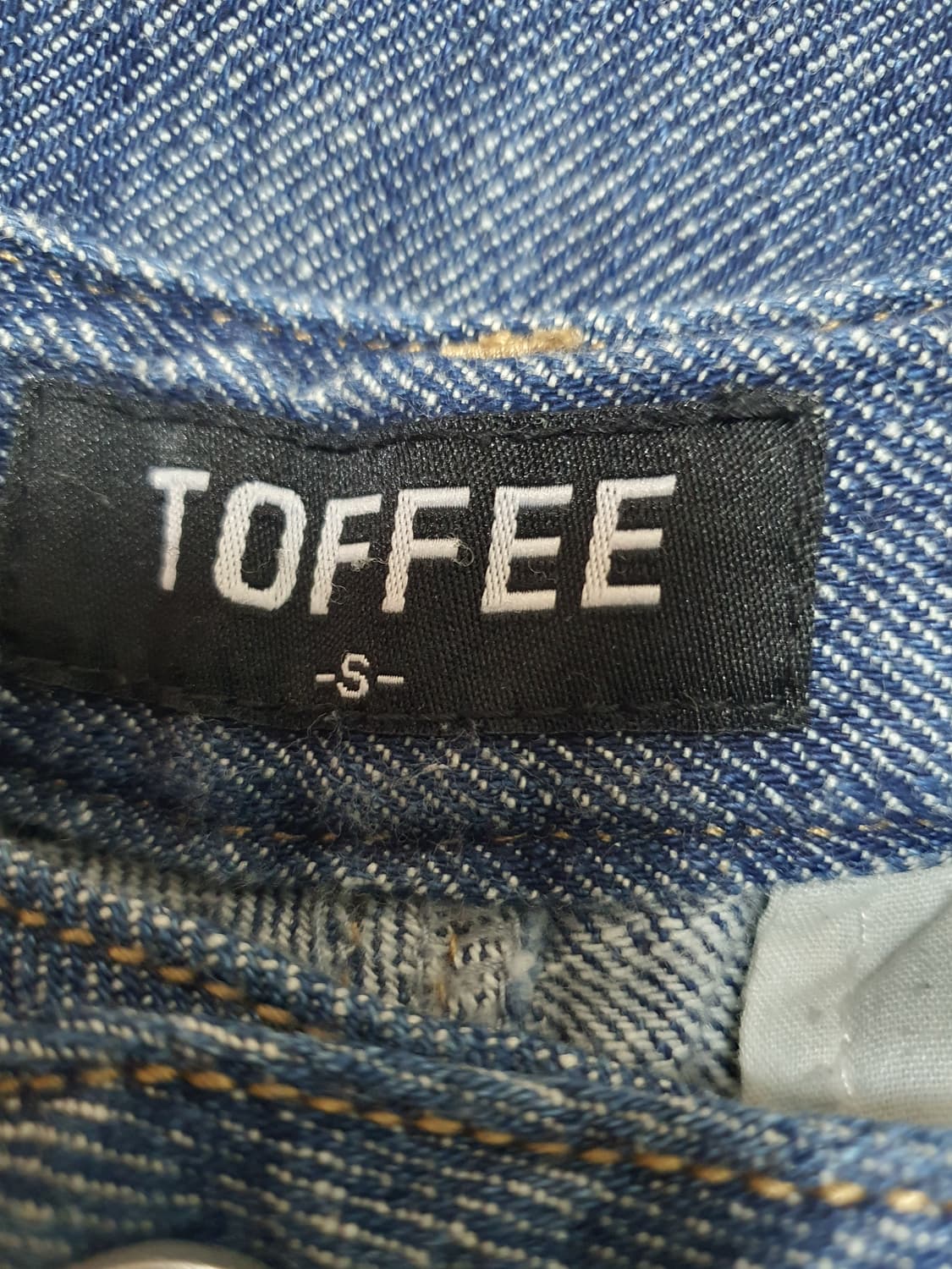 TOFFEE 토피 부드러운 와이드 데님 팬츠 S 청바지 상품이미지4
