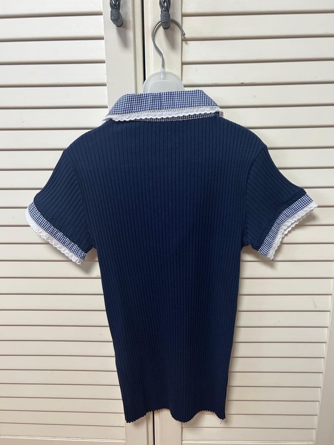 자라 피터팬 칼라 골지 티셔츠 상품이미지3