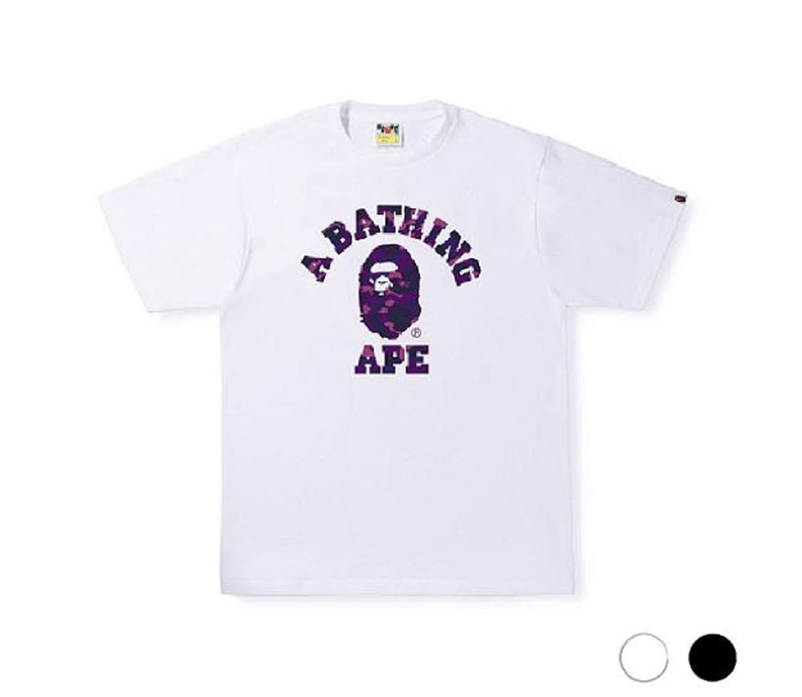 베이프 컬리지티셔츠 상품이미지1