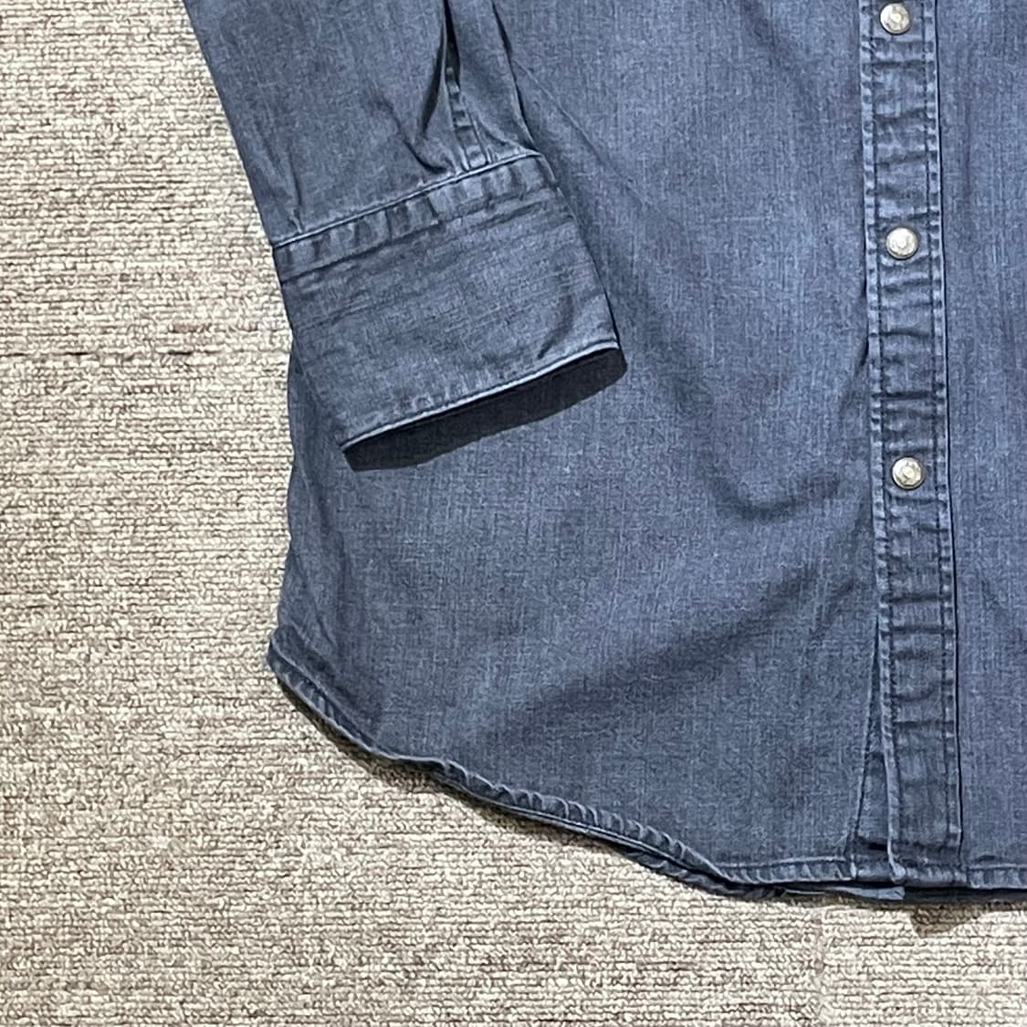 (M) Levi's 리바이스 코튼 블랙 웨스턴 셔츠 상품이미지5