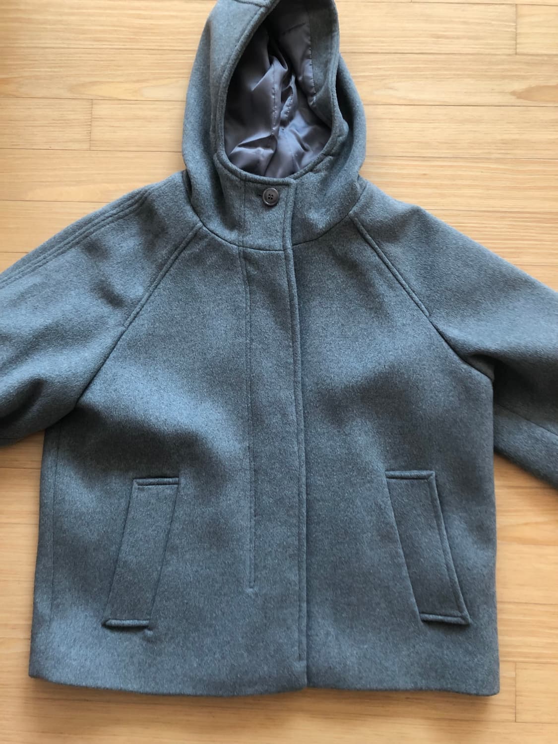 타입서비스 후디드 하프 코트 그레이 상품이미지9