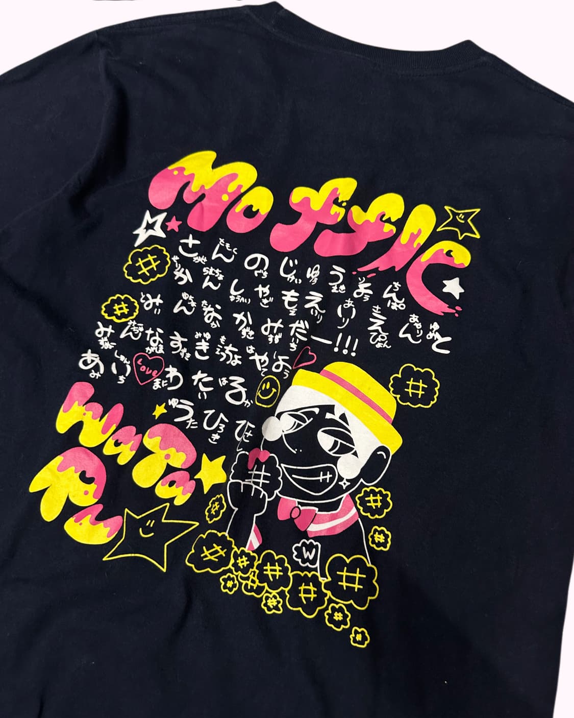 hiragana printing navy t-shirt 상품이미지5