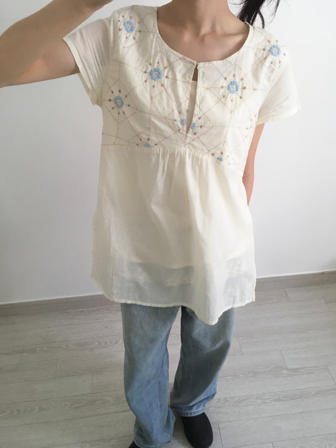 baby embroidery top 상품이미지5