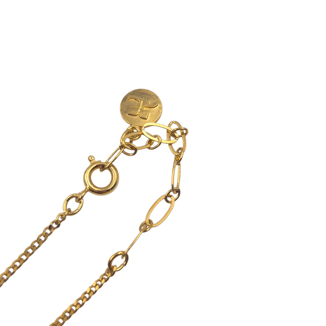 90s 꾸레쥬 사이드 리본 진주 큐빅 목걸이 상품이미지4