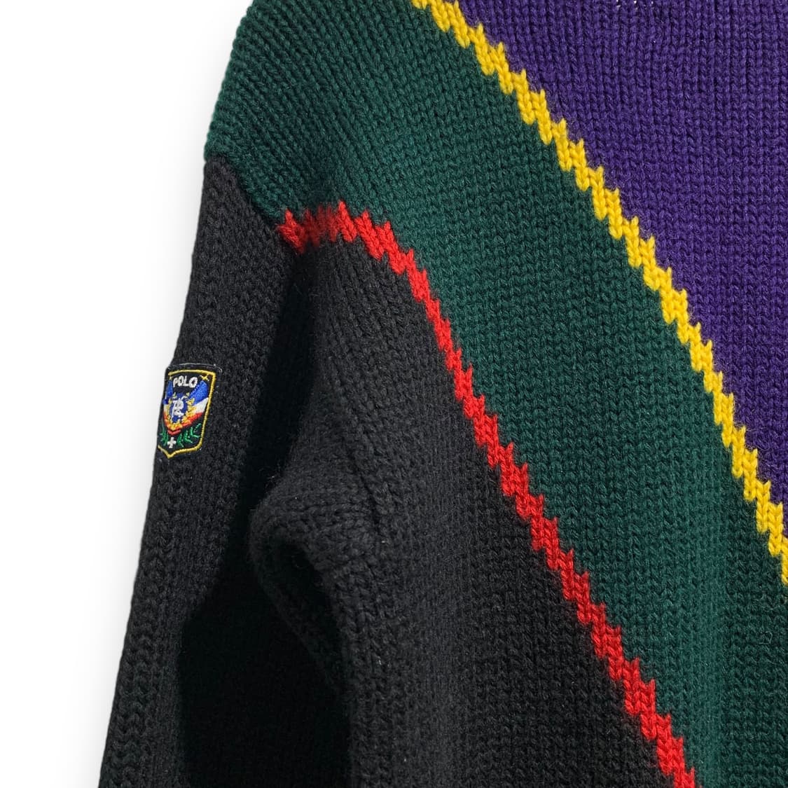 폴로 랄프로렌 90s 배색 울 니트 상품이미지5