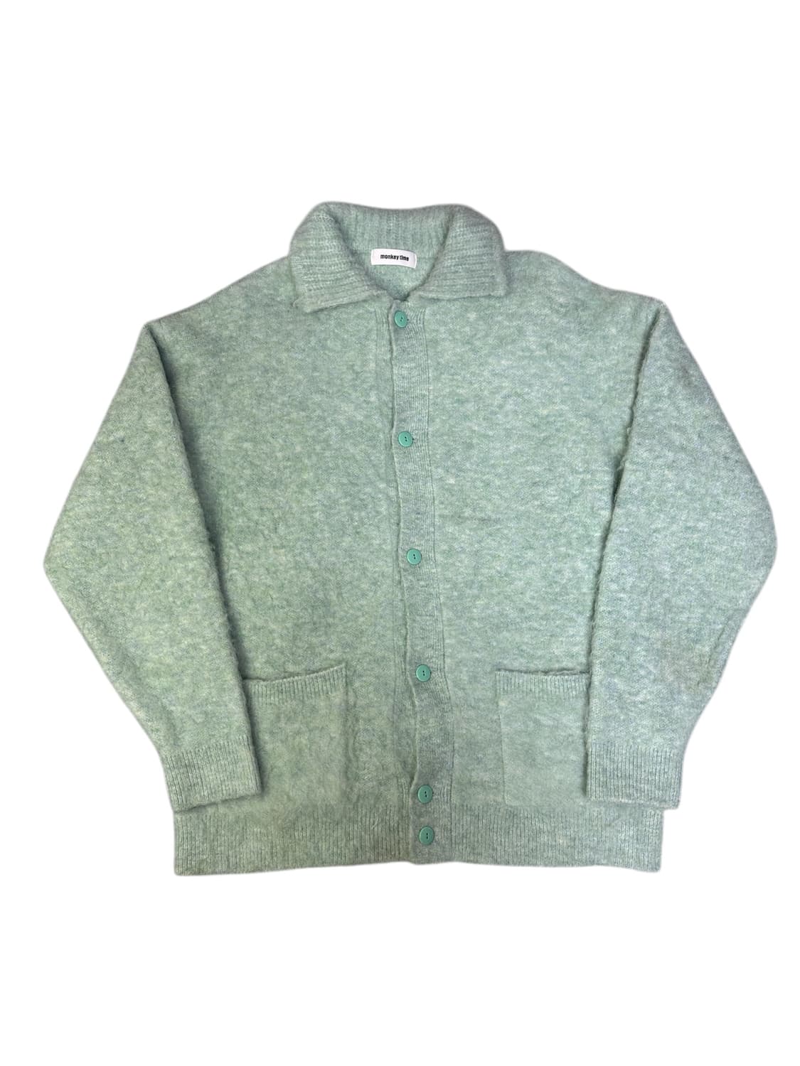 몽키타임 monkey time 모헤어 가디건 민트 L 상품이미지1