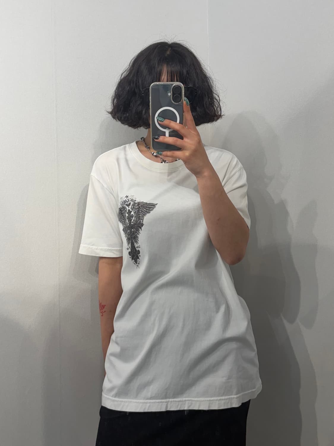 L 버커루 오리엔탈 펑크 Y2K 빈티지 그래픽 반팔 티셔츠 상품이미지1
