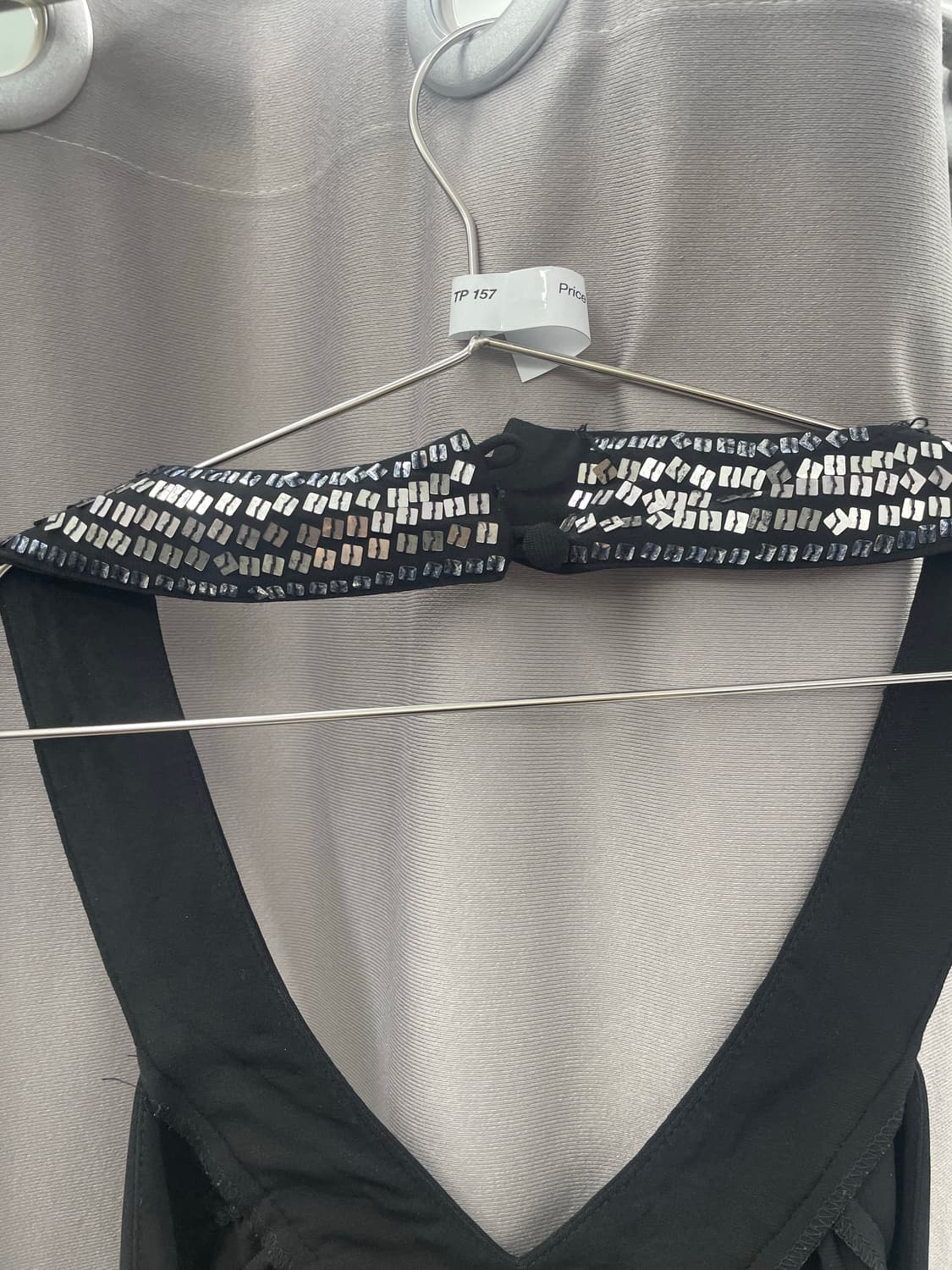 백리스 스팽글 홀터 탑 상품이미지3