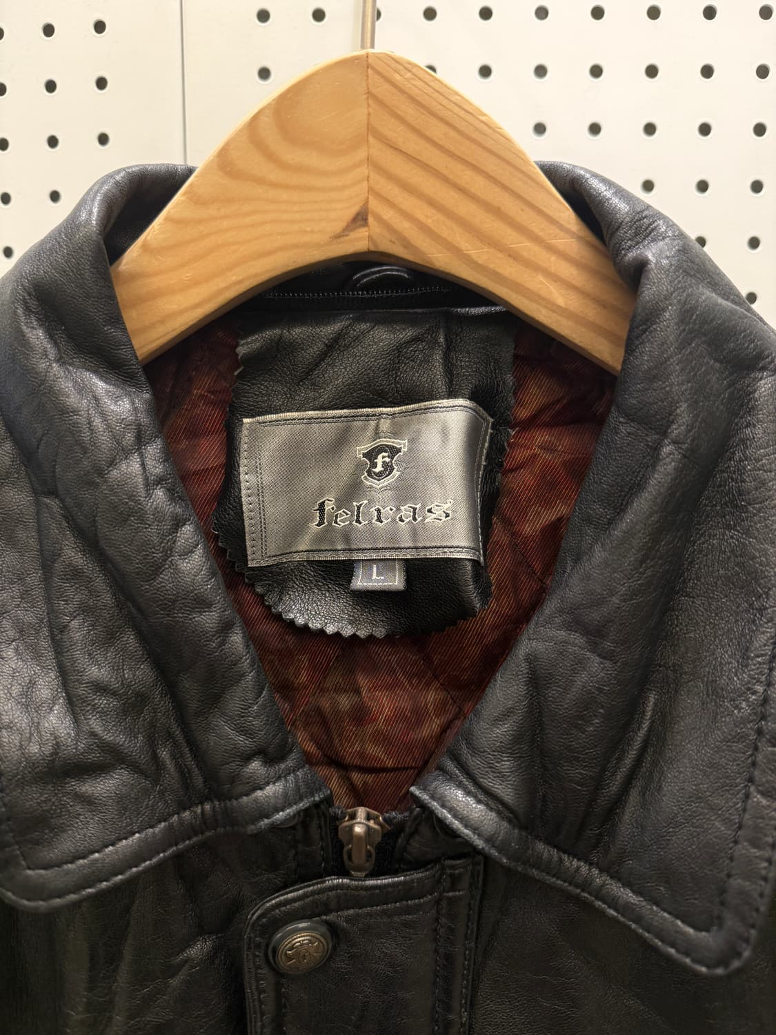 빈티지 블랙 가죽 자켓 U475 상품이미지4