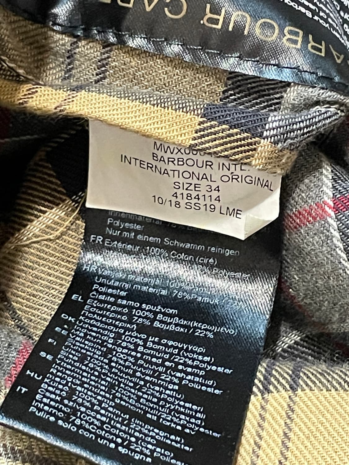 바버 인터내셔널 왁스 자켓 상품이미지8