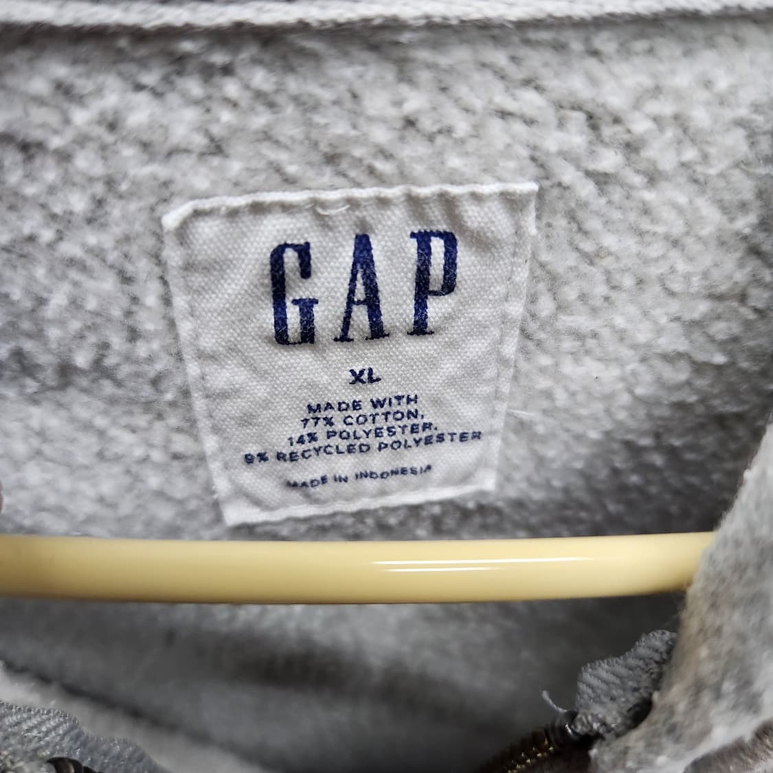 GAP 갭 빅로고 자수 양털 후드집업 2XL 상품이미지4