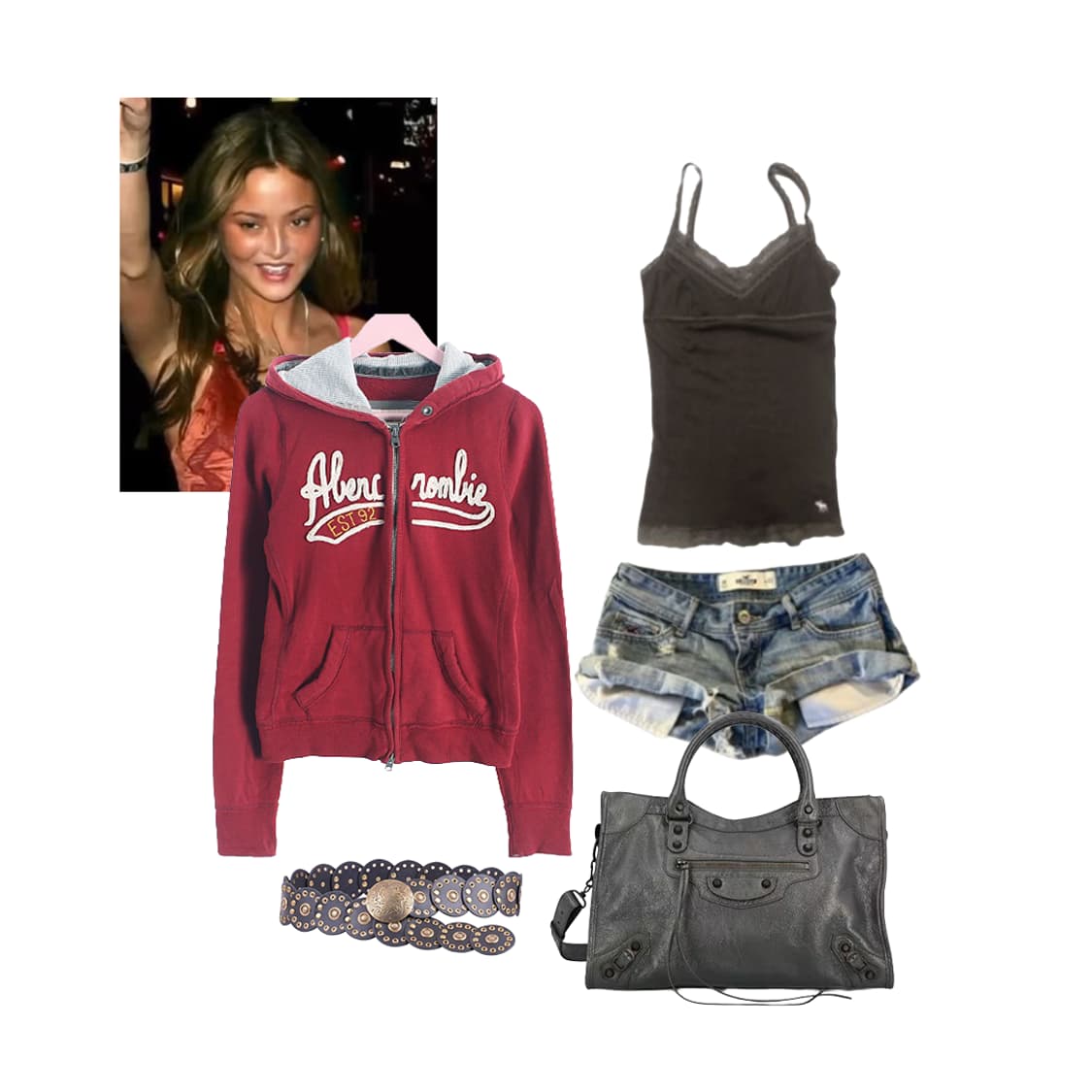 아베크롬비&피치 후드집업 S 상품이미지3