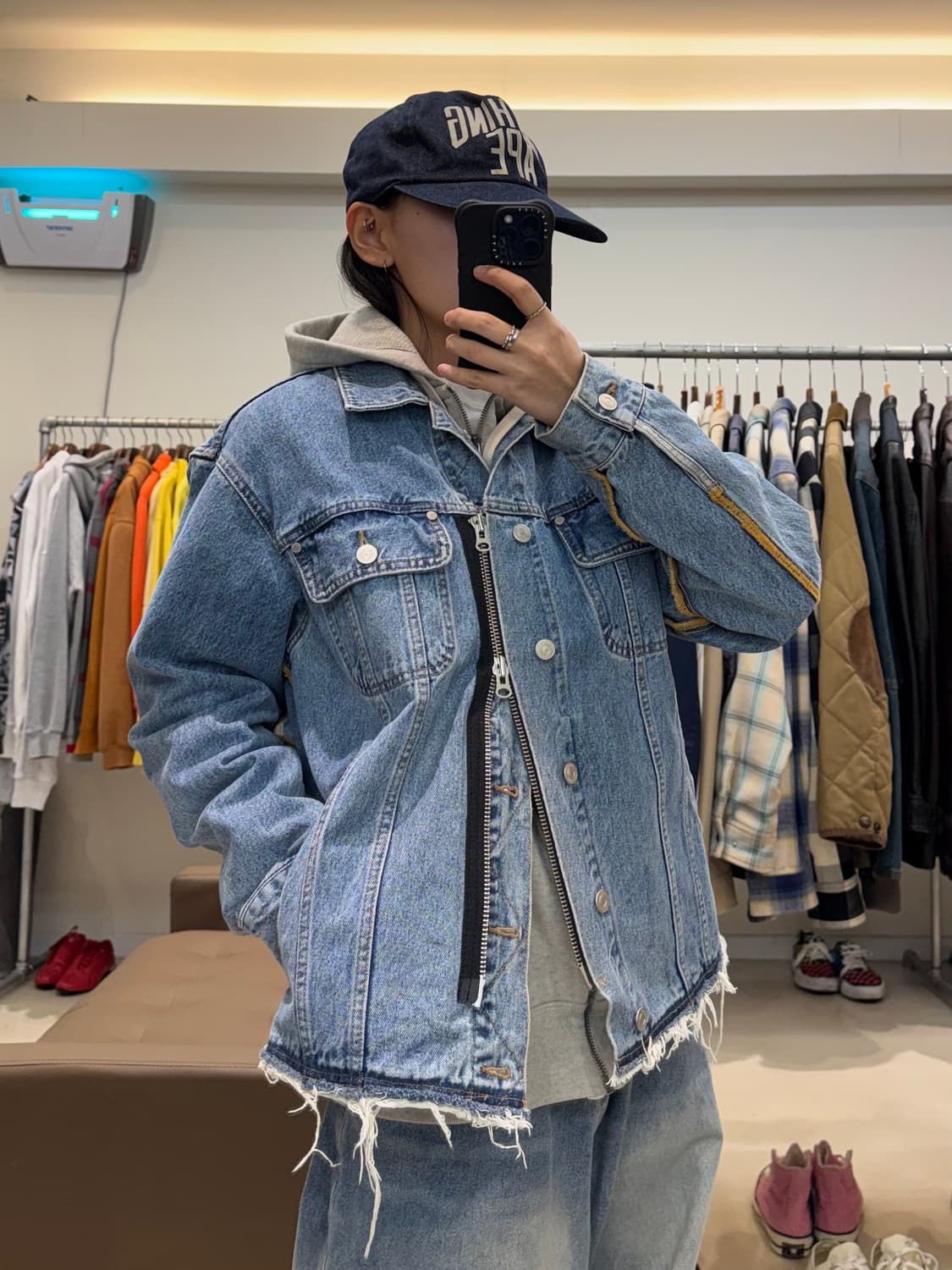 앤더슨벨 투웨이 데미지 데님자켓 상품이미지6