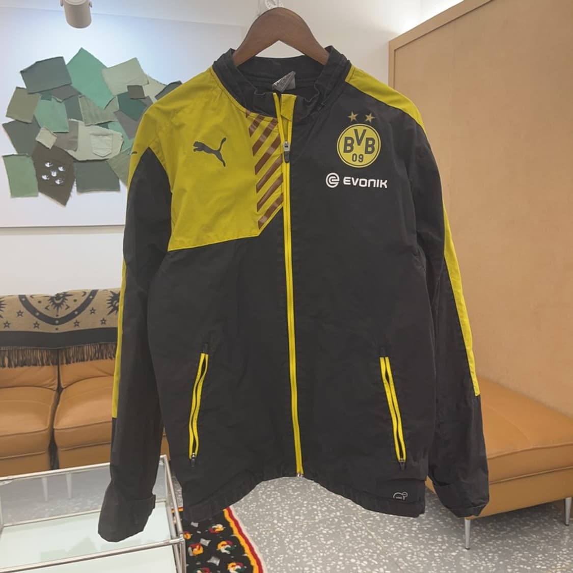 퓨마 올드스쿨 보루시아 도르트문트 바람막이 자켓 L C06847 상품이미지3