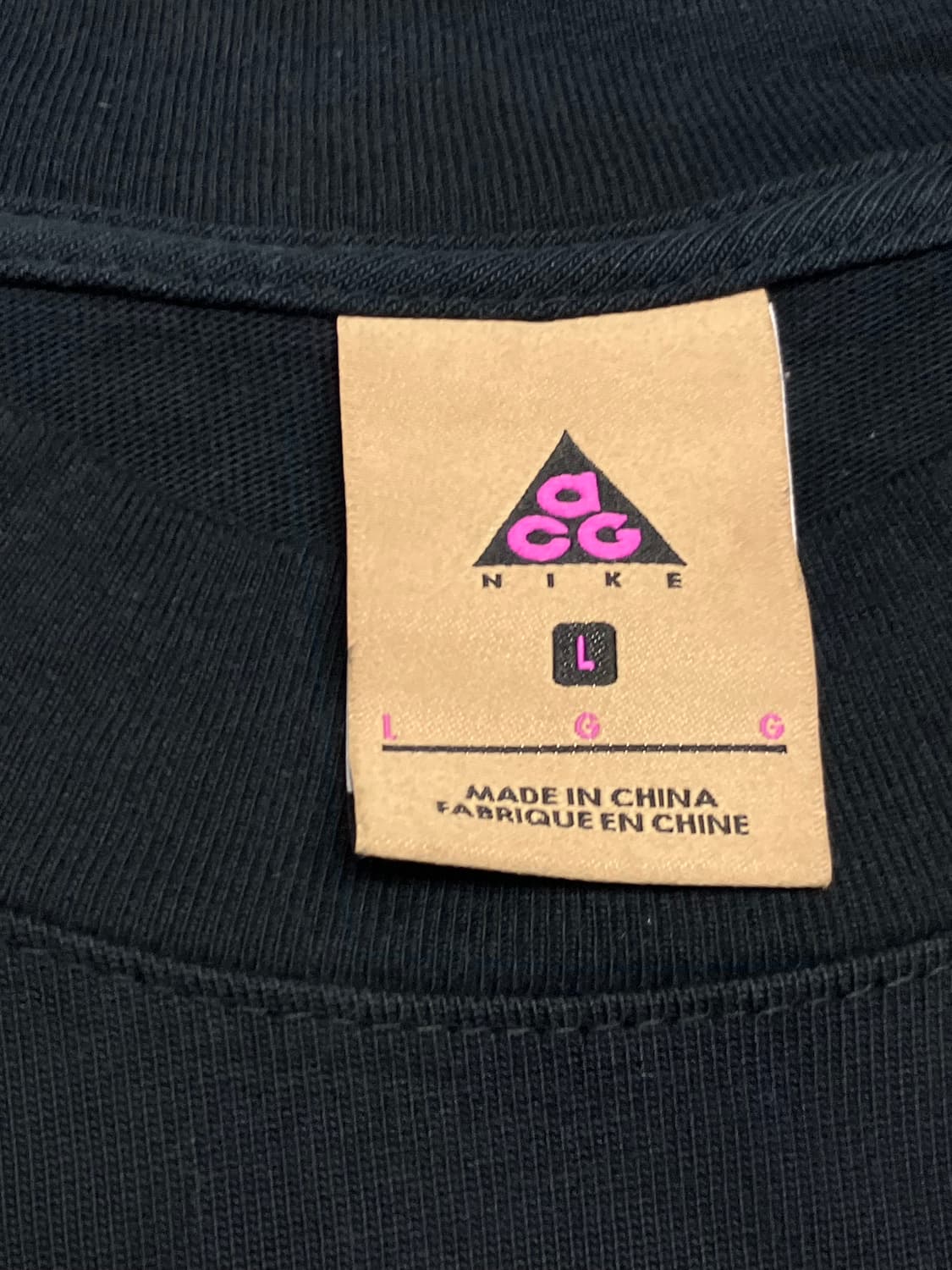 나이키 ACG 빅로고 롱슬리브 블랙 상품이미지3